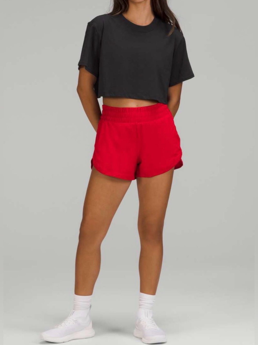 Lululemon Women 4 Black All Yours Cropped T-Shirt Athletic Activewear Athleisure - Picture 3 of 14